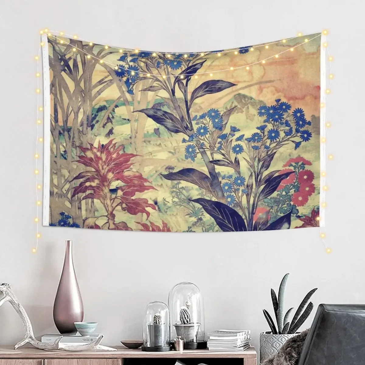 Slow Burning Tapestry On The Wall Wallpapers Home Decor Wall Carpet Tapestry