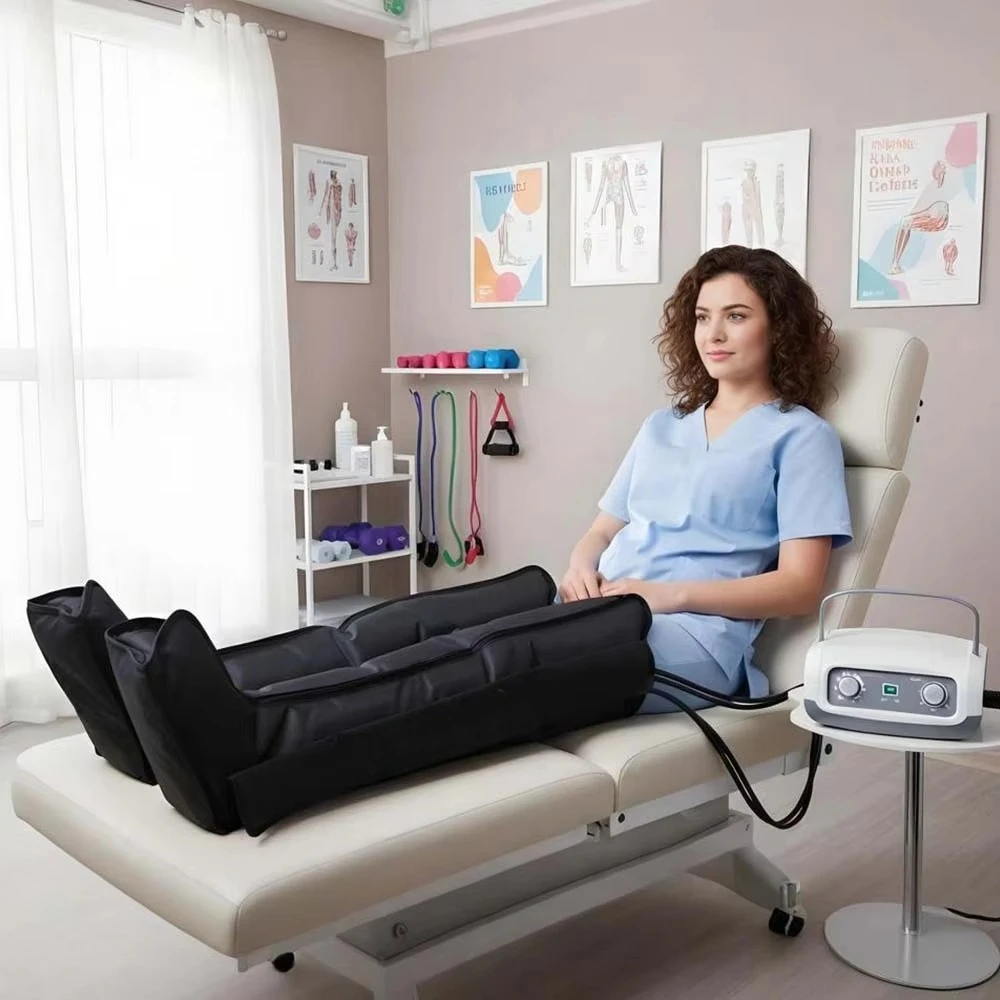 VU High Quality 4 Chamber Air Compression Leg Massage Machine Lymphatic Drainage OEM/ODM Body Relaxation
