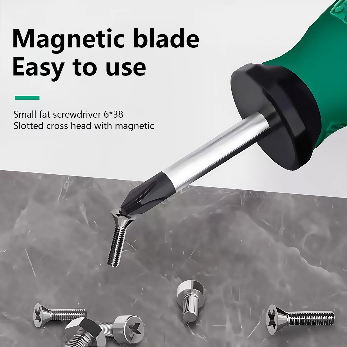 مفك براغي صغير عملي مشقوق لمفك براغي قصير متقاطع مفك براغي تلسكوبي مغناطيسي أداة يدوية للإصلاح