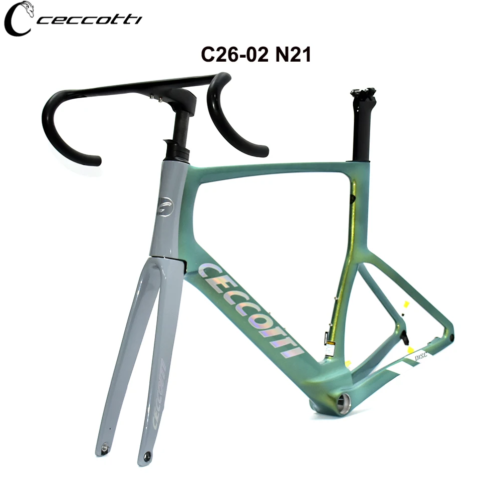 CECCOTTI-Chameleon Color Bicycle Frame, Full Inner Wiring Frame, Famous Brand Road Bike Frame