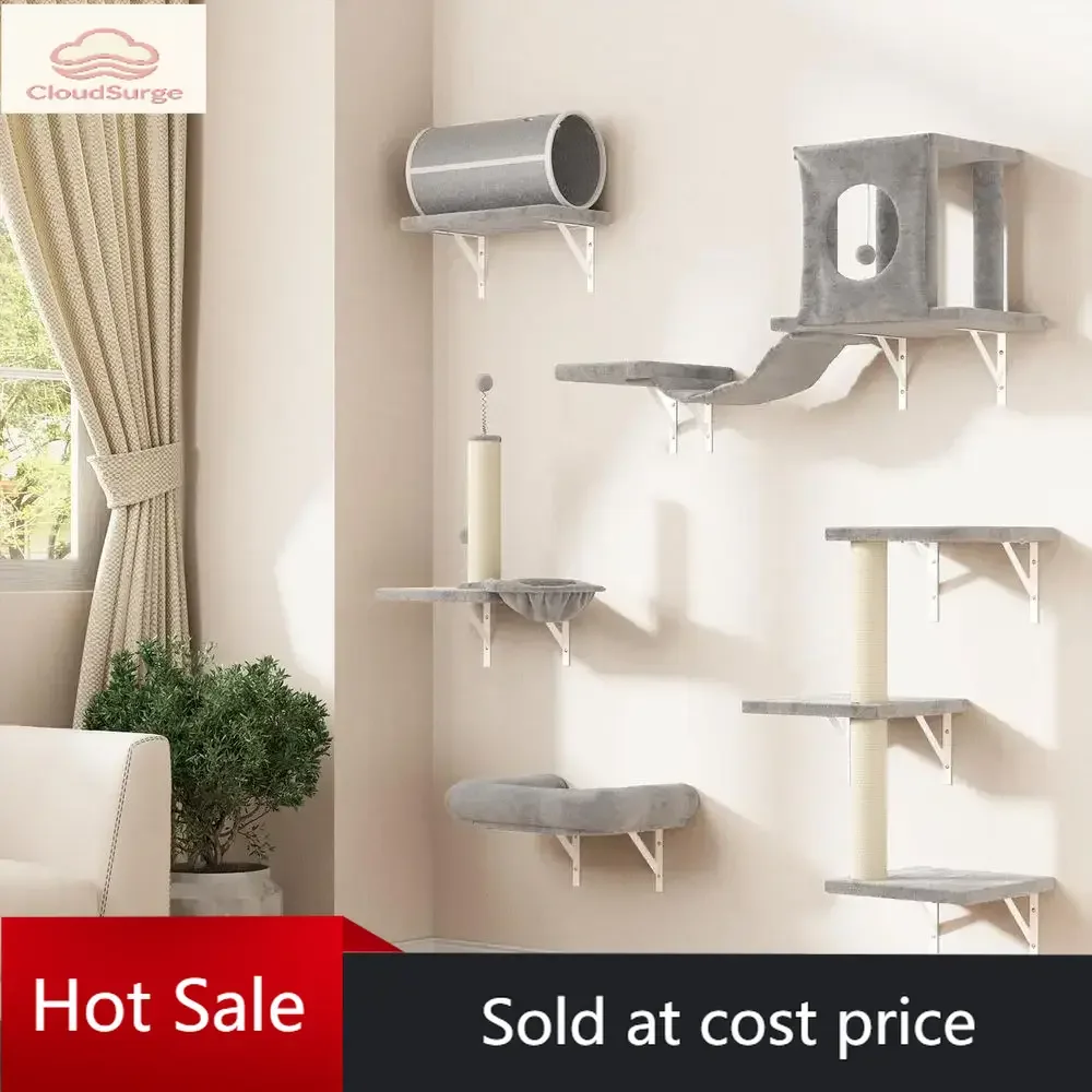 

Activity limited-time pricePromotionPromotionGray 7-in-1 Wall-Mounted Cat Climbing System with House, Tunnel, Bridge, Steps, Scr