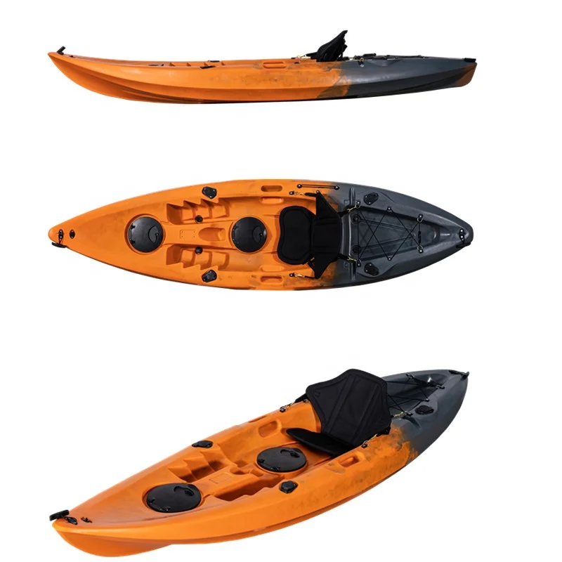 LSF Kayak Classic 1Persons Paddle Kayak Fishing Boat For Sea And Outdoor Sports With Big Capacity From HDPE