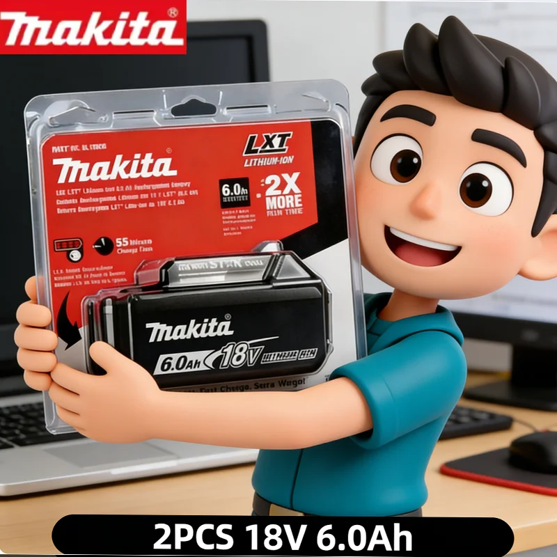 

Genuine 6AH makita BL1860 18V Battery Power Tools Li-ion Replacement LXT BL1850 BL1840 for 18V Screwdriver with BMS TPCELL 18V