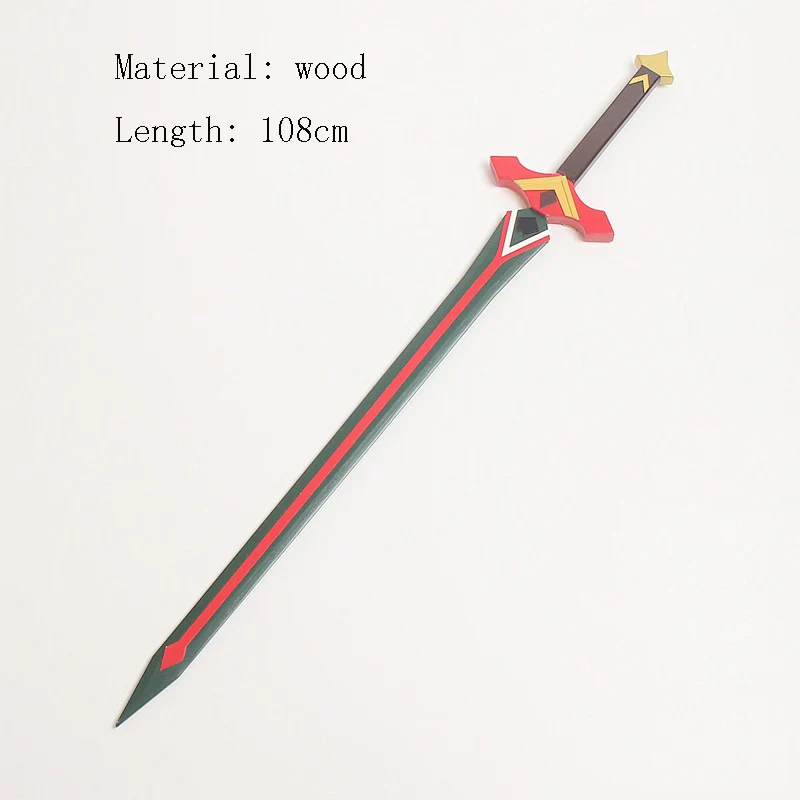 

Game Genshin Impact Traveler One-handed Sword Wooden Cosplay Prop Weapons for Hallween Carnival Christmas Fancy Party Event