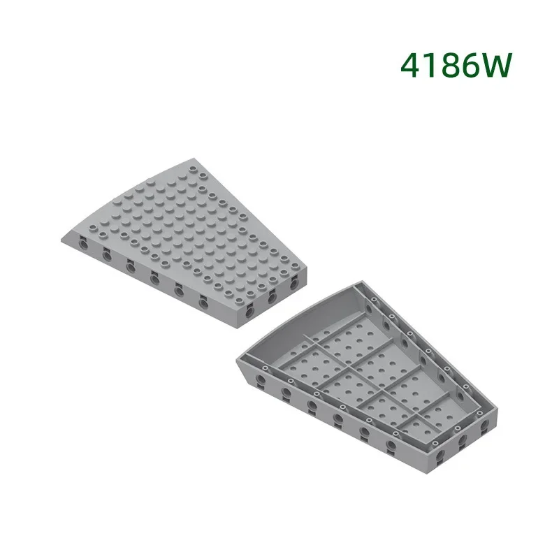 MOC 1 ชิ้น 4186W บล็อกตัวต่อรูปทรงพิเศษ แผ่นฐานรูปทรงพิเศษ ของเล่นตัวต่อแบบคลาสสิก สำหรับผู้ใหญ่ เด็กผู้ชาย ของขวัญวันพิเศษ