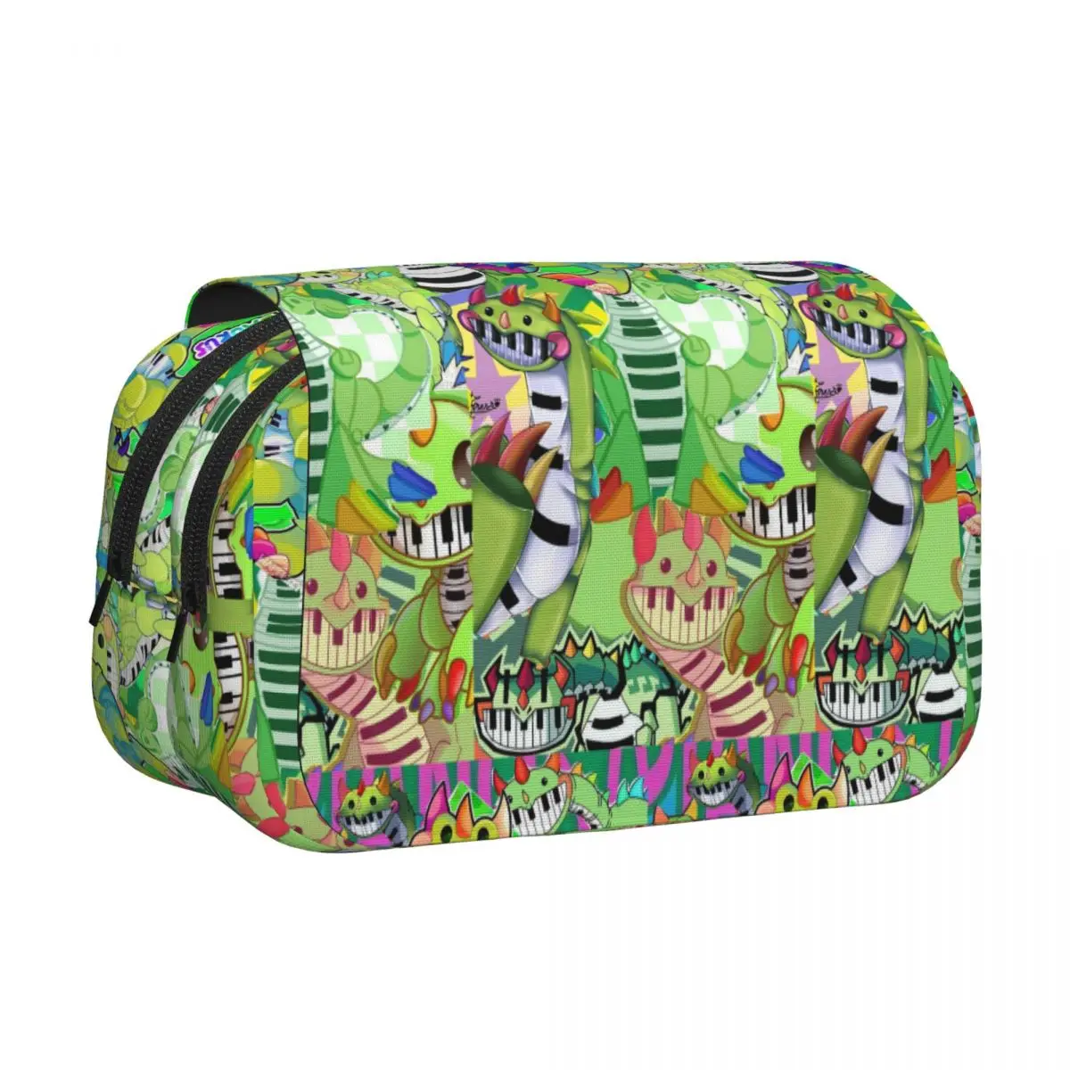 Doey Doughman Horror Pianosaurus Pencil Cases Pencil Pouch Hard Shell Leather Large Capacity Pen Box Pencil
