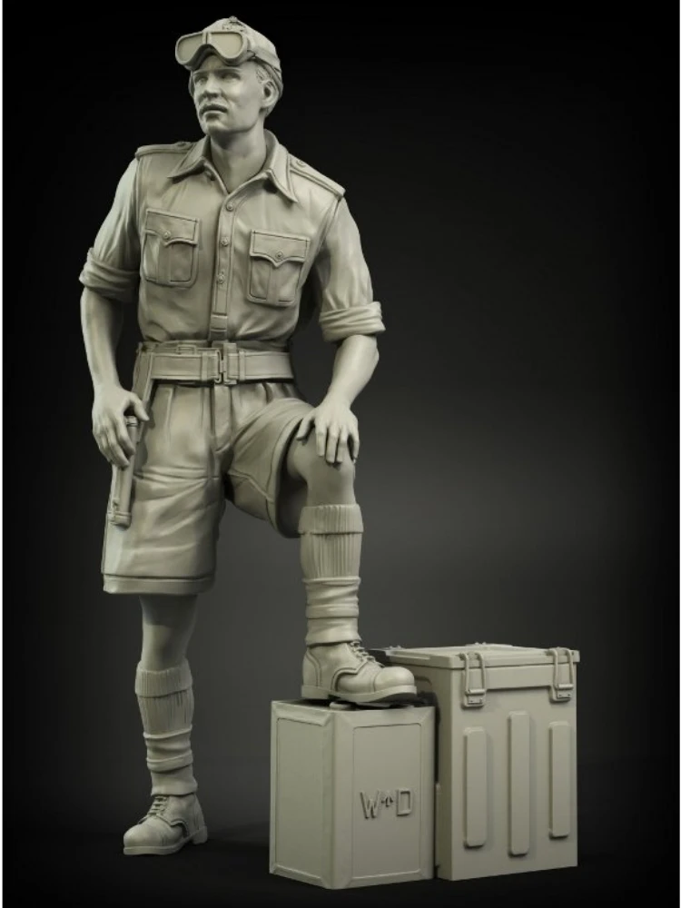 Kits de modelos de ensamblaje de figuras de resina a escala 1/35, África británica (1 figura) sin montar y sin pintar N552