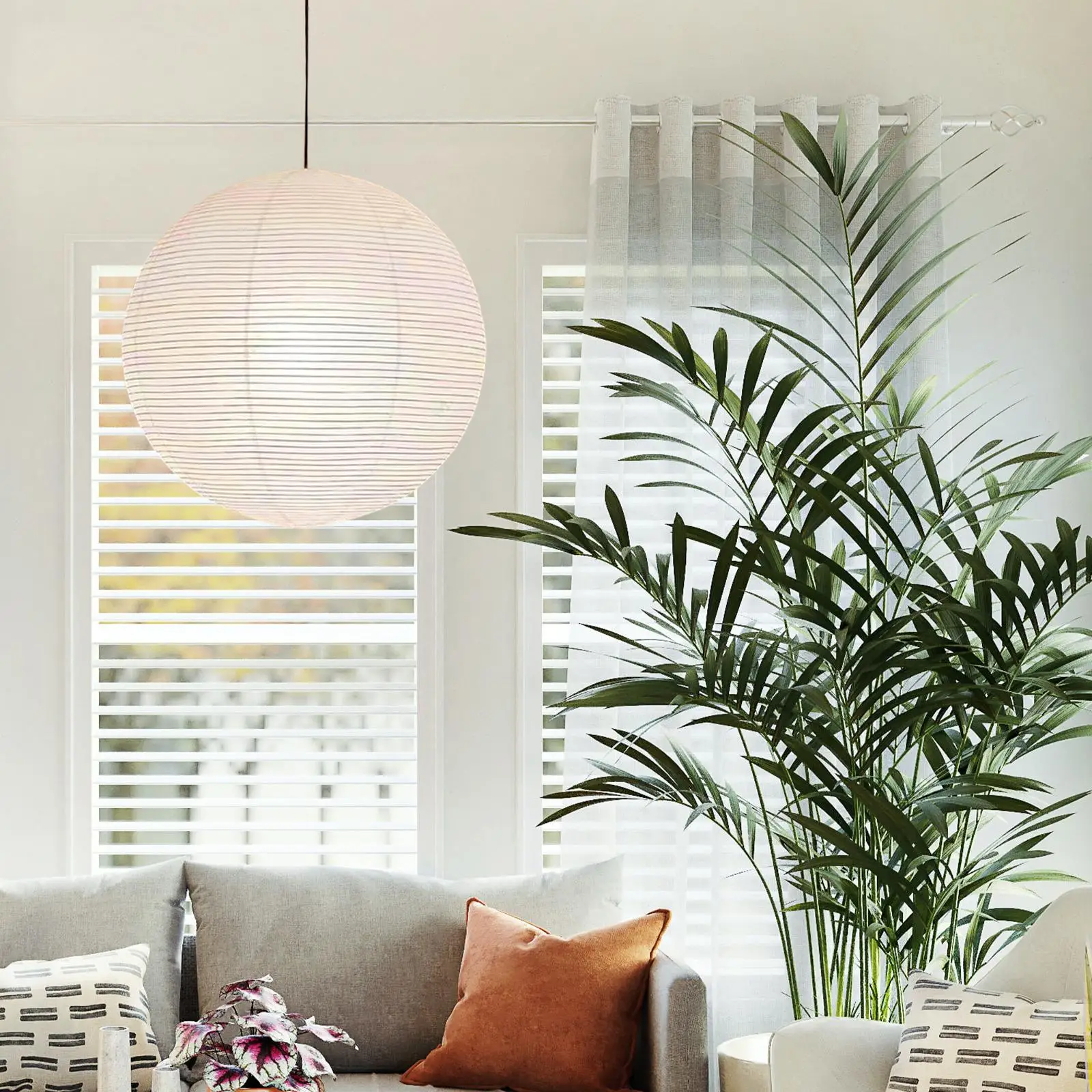 

Круглый бумажный абажур, бумажный фонарь-шар, светильник-шар для свадеб, гостиных, спален, декора в стиле фермерского дома