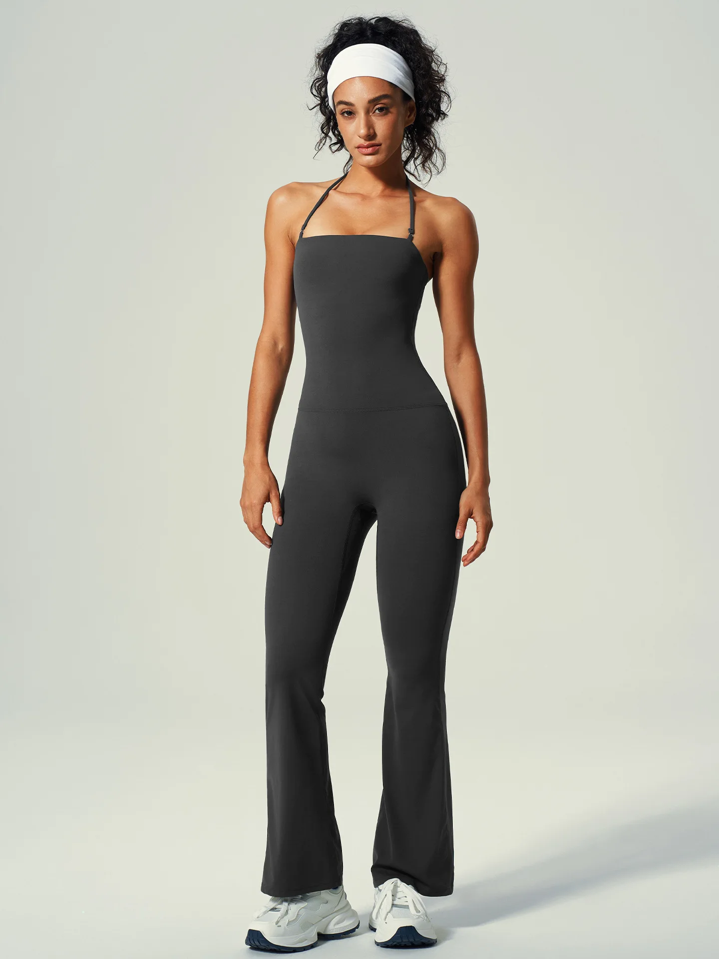 مجموعتان من بدلات اليوغا ذات السراويل الطويلة ذات الحزام السباغيتي لتمارين الخصر ورفع الورك واللياقة البدنية #4