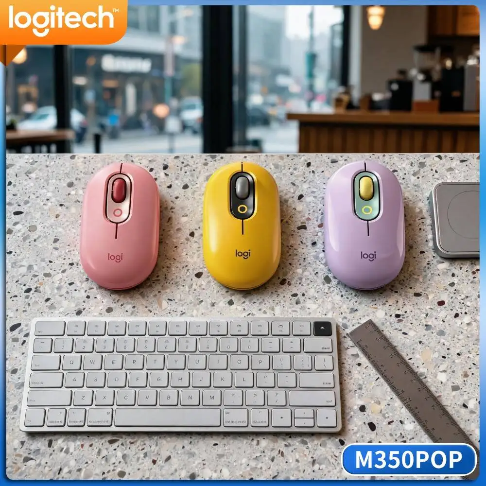 Logitech M350 POP Pebble Wireless Mouse Compact 77G Build Multi‑System Fit For Agronomy Researchers Field Note Work