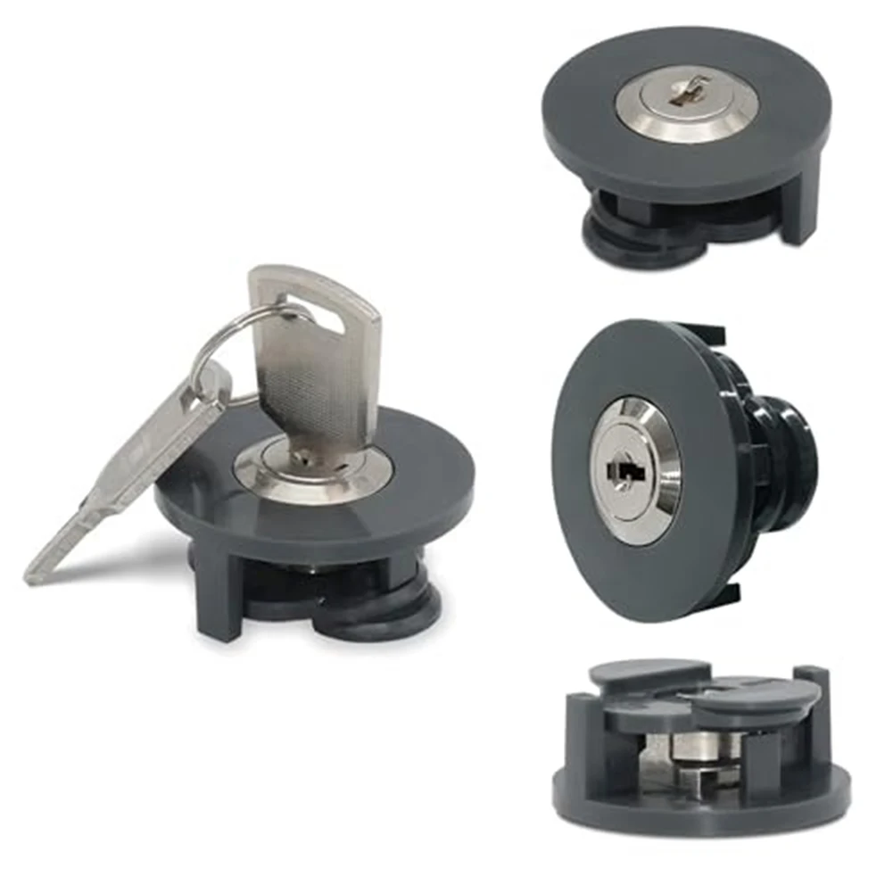 1/4-Piece Set Of Keyed Socket Locks, Lockable Power Supply Anti-Theft Lock, Power Supply Anti-Theft Lock Fire-Resistant Lock