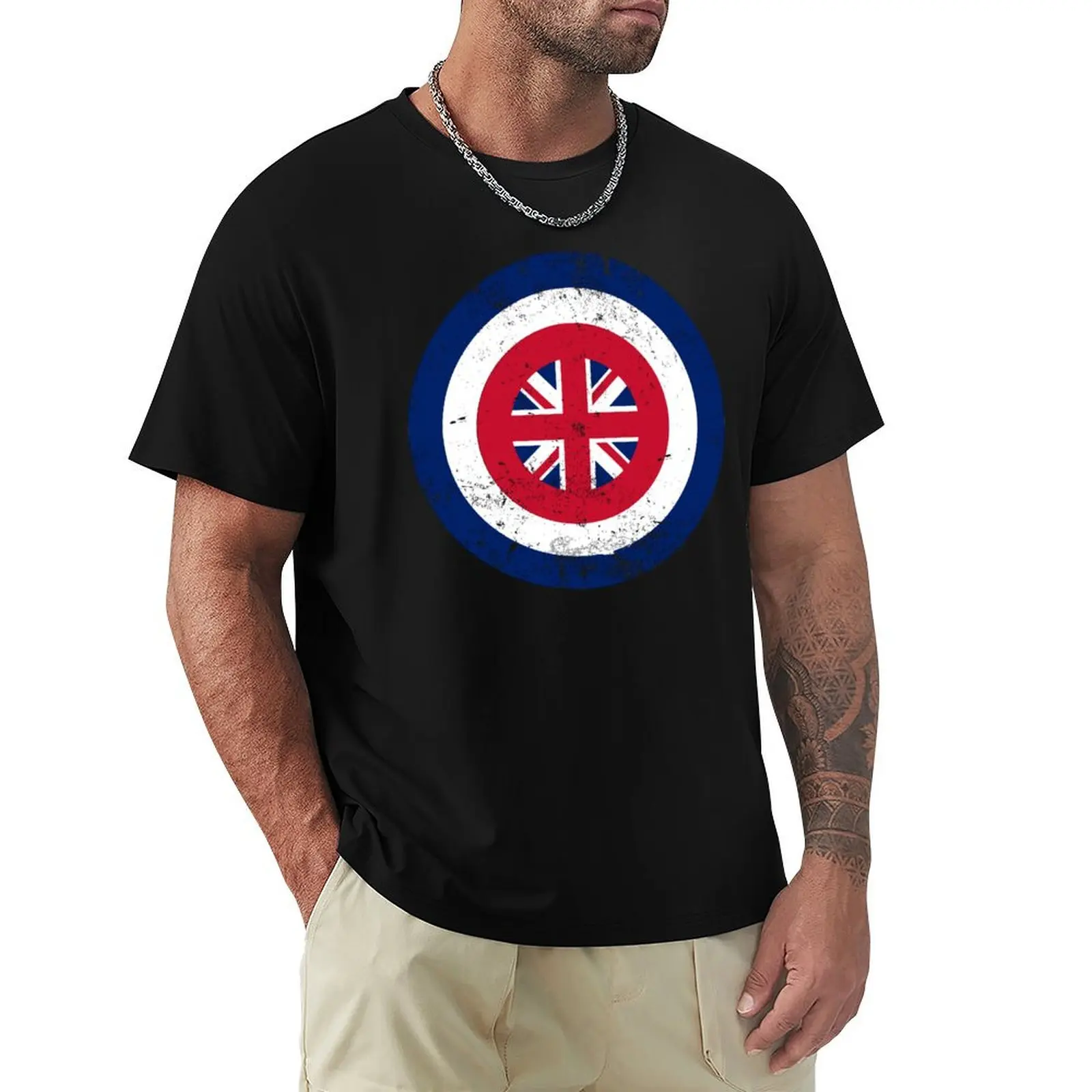 

Distressed British Shield Design - Captain Carter T-Shirt Vintage Style Printed Top