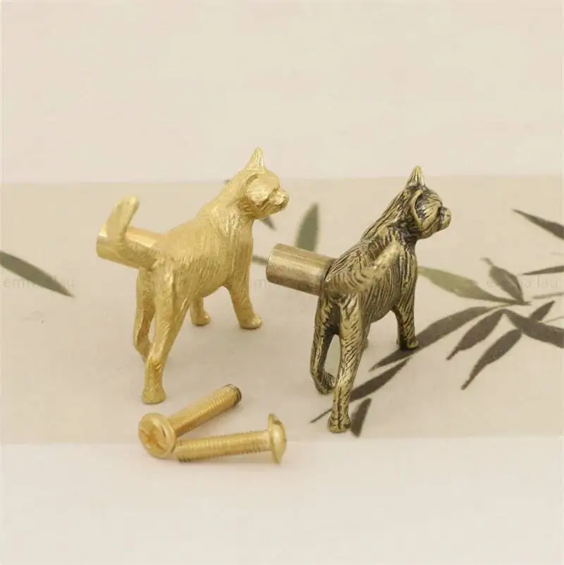 خمر القط الأثاث مقبض المقابض النحاس هريرة الحيوان مقابض للمطبخ خزانة مشروبات باب خزانة خزانة درج يسحب #2