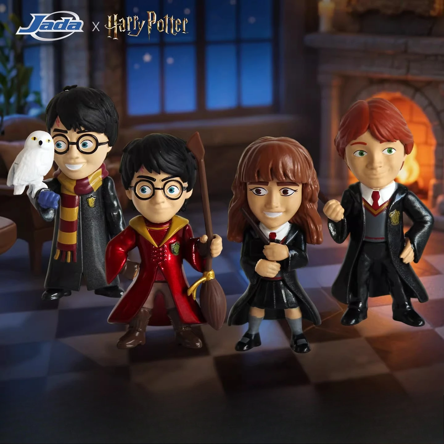Jada 2.5inch Metalfigs Die-Cast Harry Potter W2 Ron Weasley Hermione 1/12 Gifts Toy Model Anime Figures Collect Ornaments