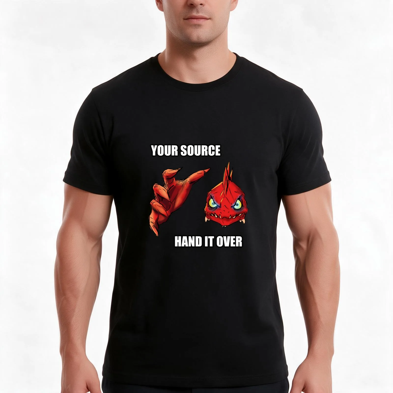 Red Prince takes over your Source T-Shirt Summer Casual Cotton Tee Oversized Streetwear Tops Vintage Graphic Print