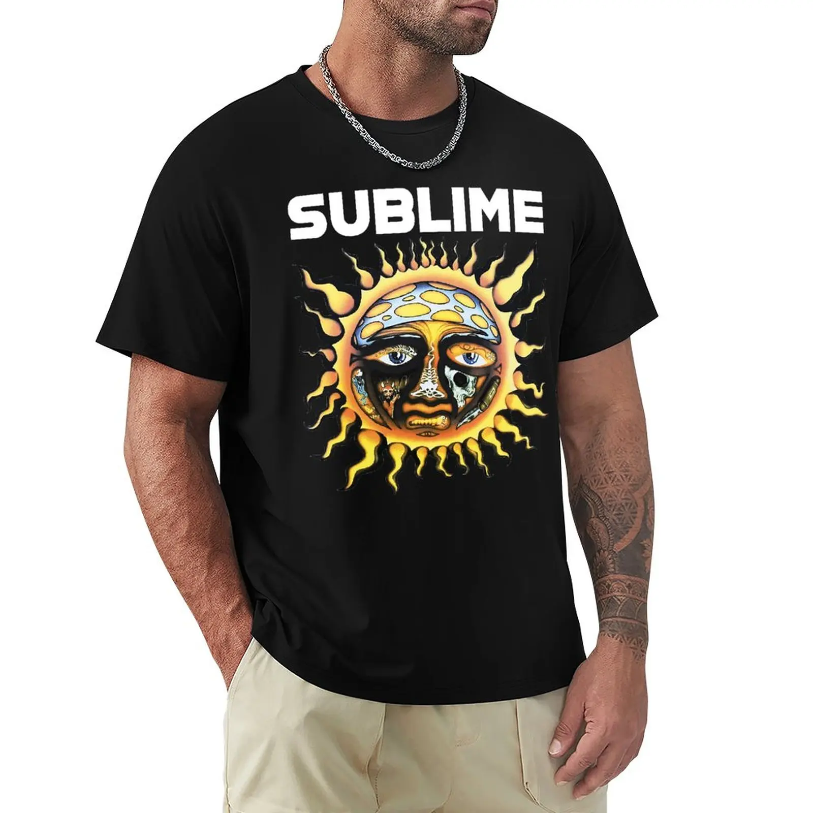 

Fresh Sublime Band New Sun Concert Album 24 fashion T-shirt Sport Casual Short sleeved shirt sun Graphic men and women T-shirt