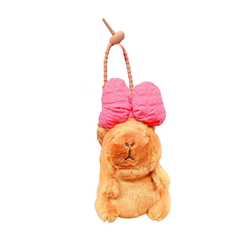 Jouet en peluche pendentif Capybara de dessin animé mignon, sac de beurre, ornements de confrontation, jouet pendentif de voiture