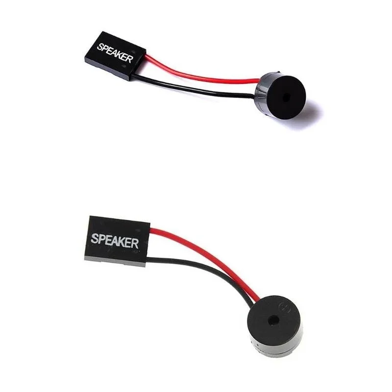 2pcs 마더 보드 스피커 미니 플러그 시스템 경고 용 부저 PC 내부 스피커 간단한 경고음 디자인으로 시작 사운드