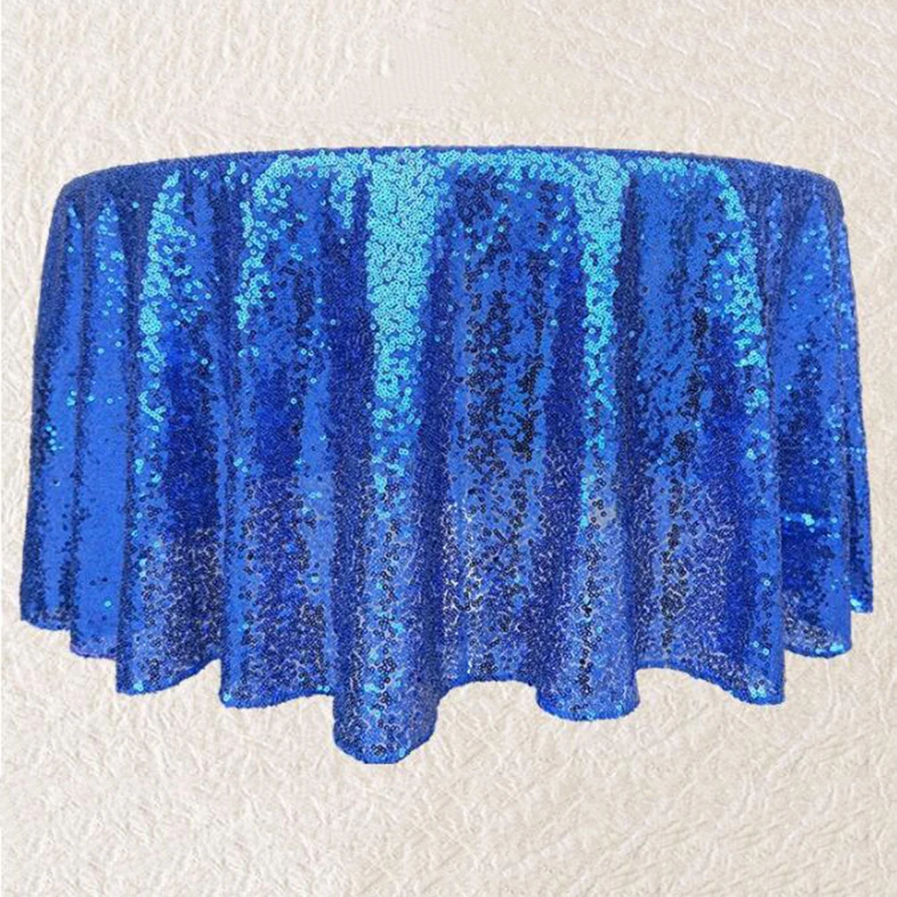 

3Mm Sapphire Sequin Fabric 135X100Cm Glitter Cloth For Dress Curtains Backdrop Premium Costume Material