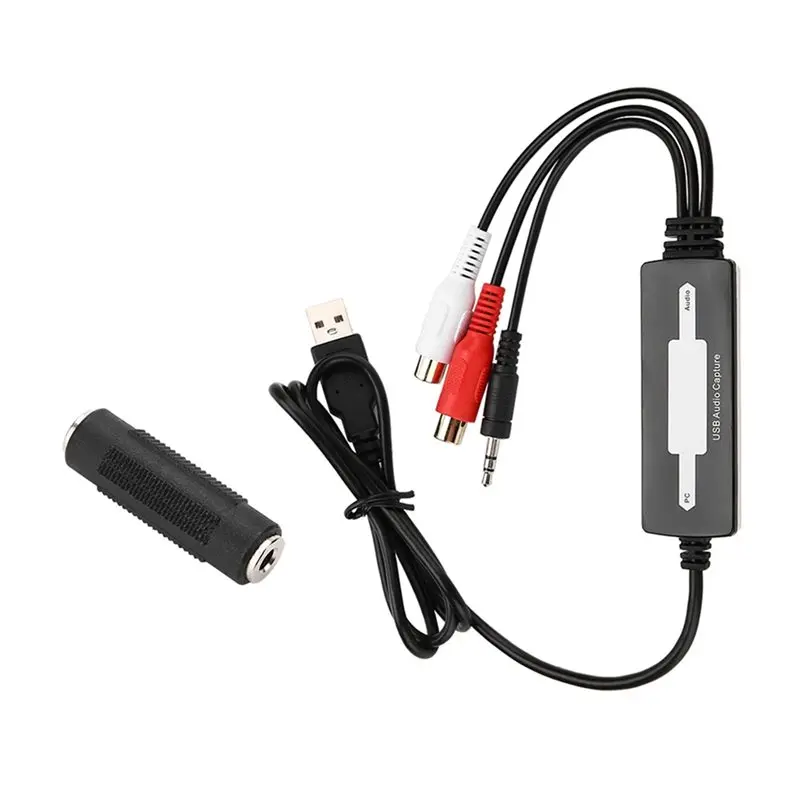 Efficient Audio Capture USB Recorder Converter Cassette To CD/MP3 WMA WAVE Recording Editing Digital Audio Grabber Card