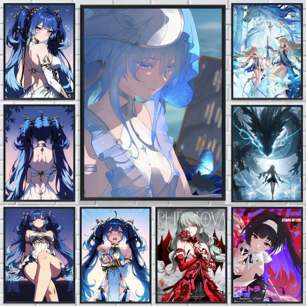 

W-Wuthering Waves Game Poster HD Print Personalized Canvas Wall Mural Art Poster Photos for Living Room Home Decor Durable