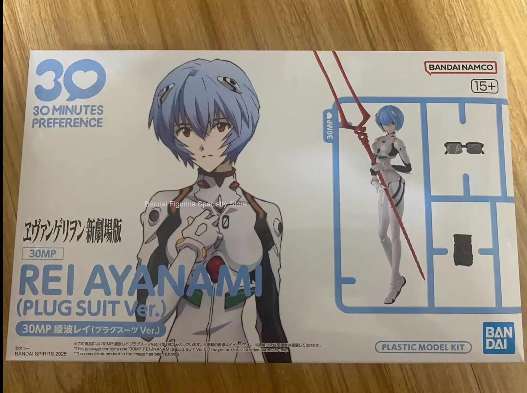 بانداي الأصلي أنيمي تجميع نموذج عمل الشكل إيفا 30MP ري أيانامي لعب للأطفال هدية الكريسماس تحصيل نموذج الحلي