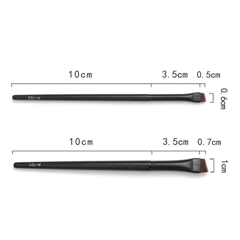 Super Thin Eyebrow Brush Eyeliner Brush Synthetic Hair Angled Sharp MakeUp Tools