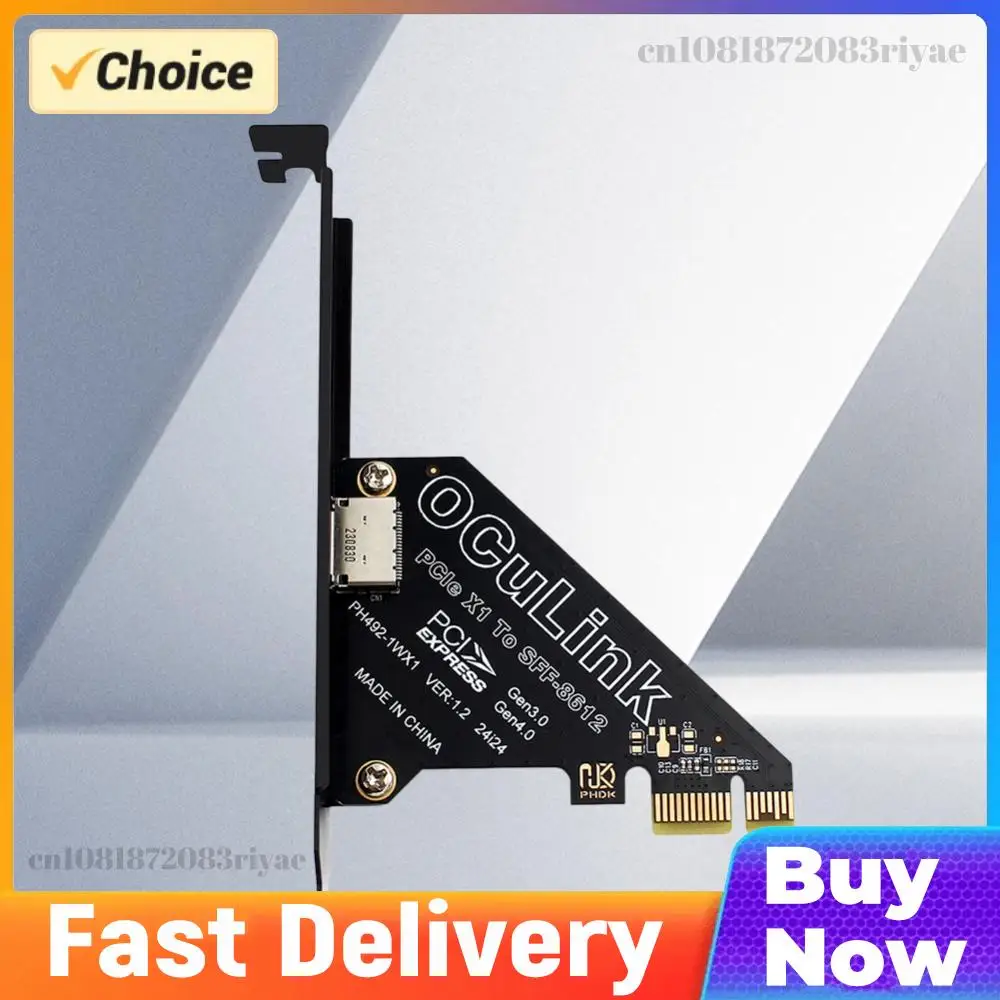 

Адаптер-карта PCIe для SFF-8611 и SFF-8612, адаптер расширения PCI Express для SFF-8612, адаптер PCIe X4/X1 SSD для U.2 OCUlink SFF-8612