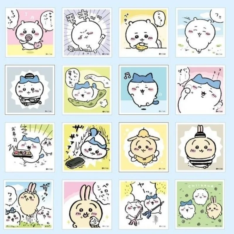 Chiikawa Dezelfde Cartoon Stickers Schattige Usagi Hachiware Chiikawa Stickers Sleutelhanger Koelkast Desktop Decoratie Stickers