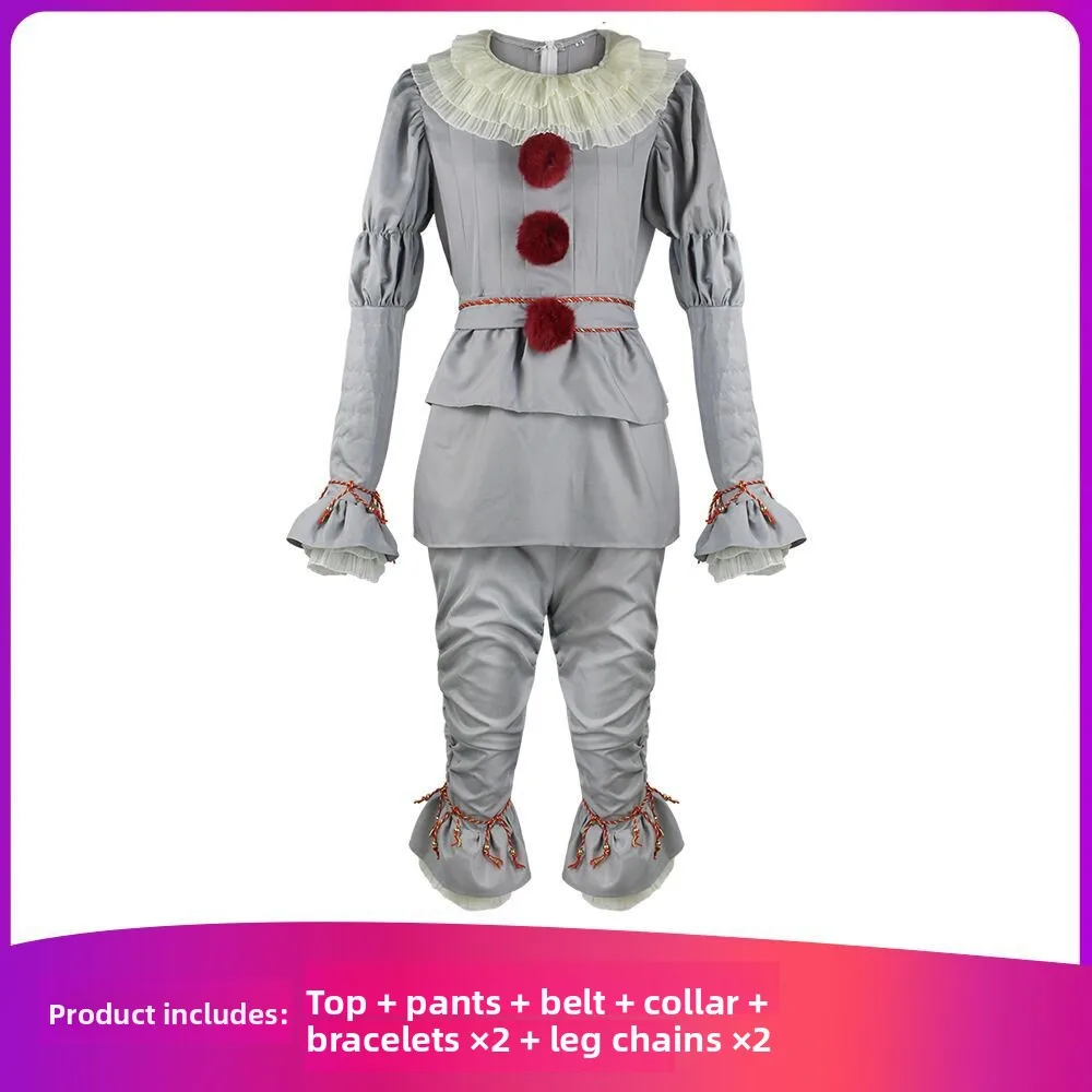 

Золотой, серебряный костюм Pennywise на Хэллоуин, женский наряд, бал-маскарад, тема клоуна, костюм для выступления на сцене Par Dr Code
