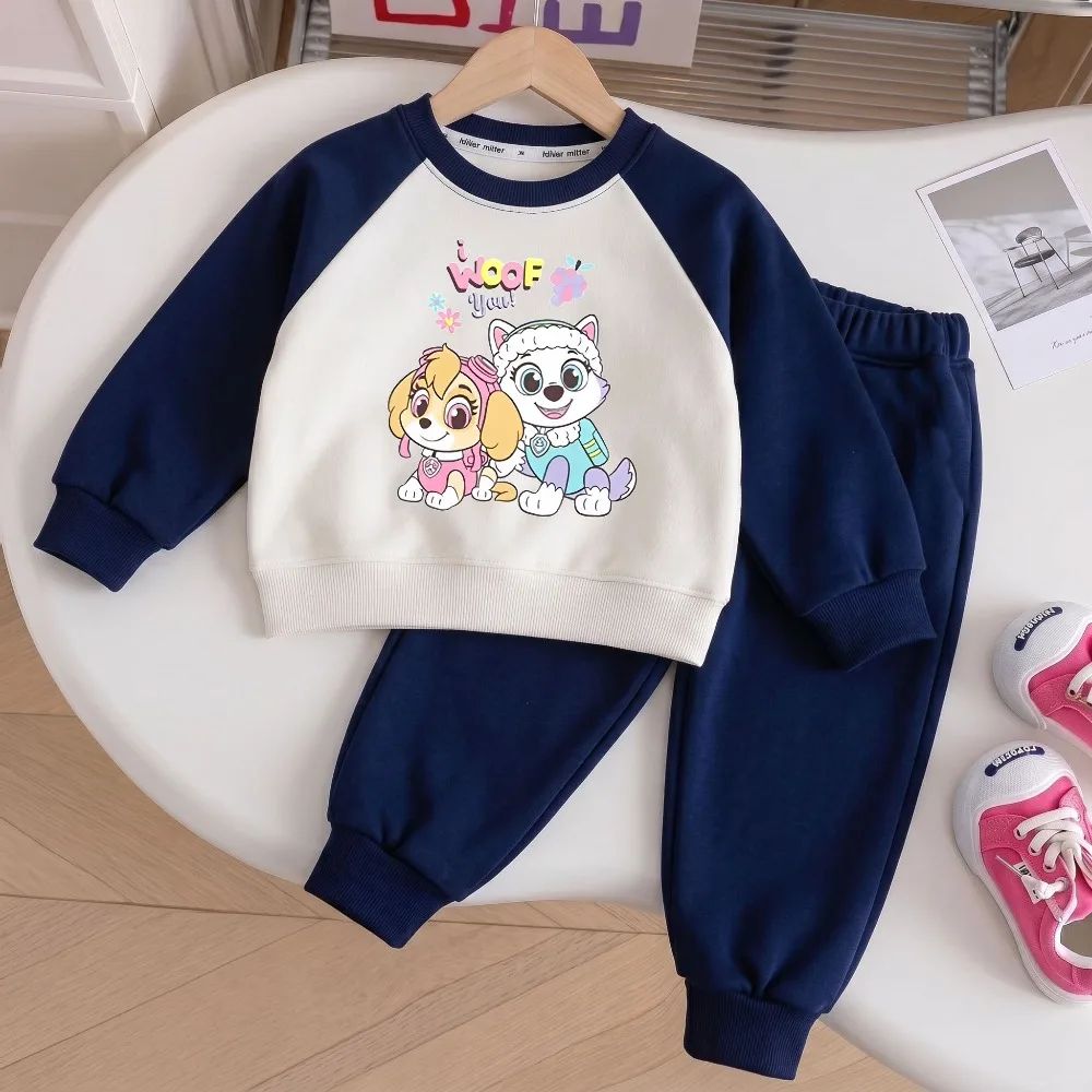 Autumn Boys and Girls Casual Sweatshirt Sets Kids O Neck Hoodies and Long Pant Two Piece Suit Child Fashion Tracksuit Pullover