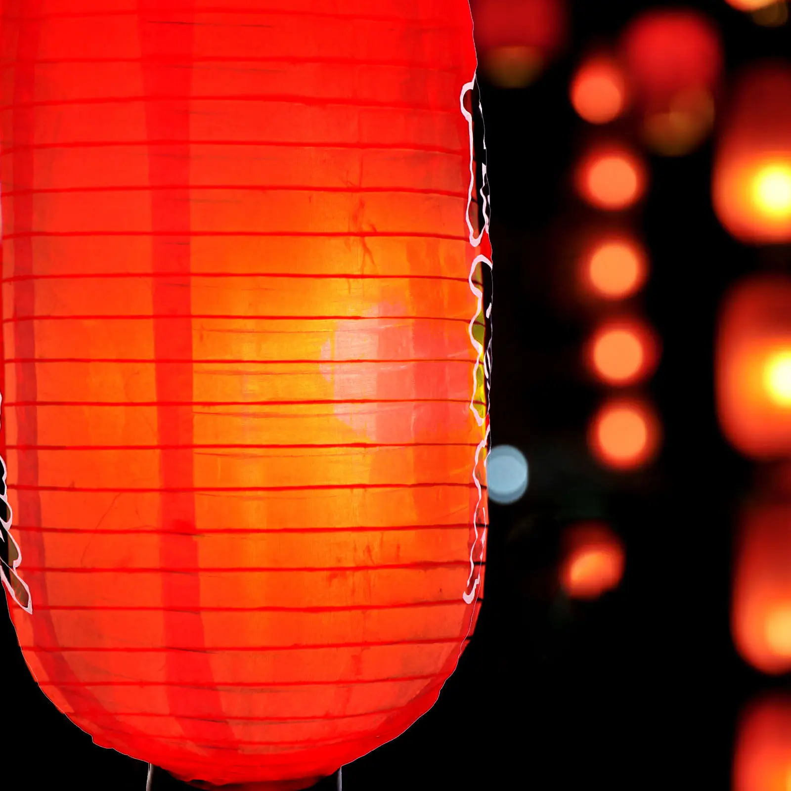 Juego de 1 Linterna Colgante de Tela Estilo Japonés, Impermeable, Color Rojo, para Decoración de Restaurantes de Sushi, Ambiente de Comedor al Aire Libre