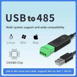 USB to 485 Serial Port Converter Industrial Grade Communication Module CH340 Chip PLC Serial Port IO Module