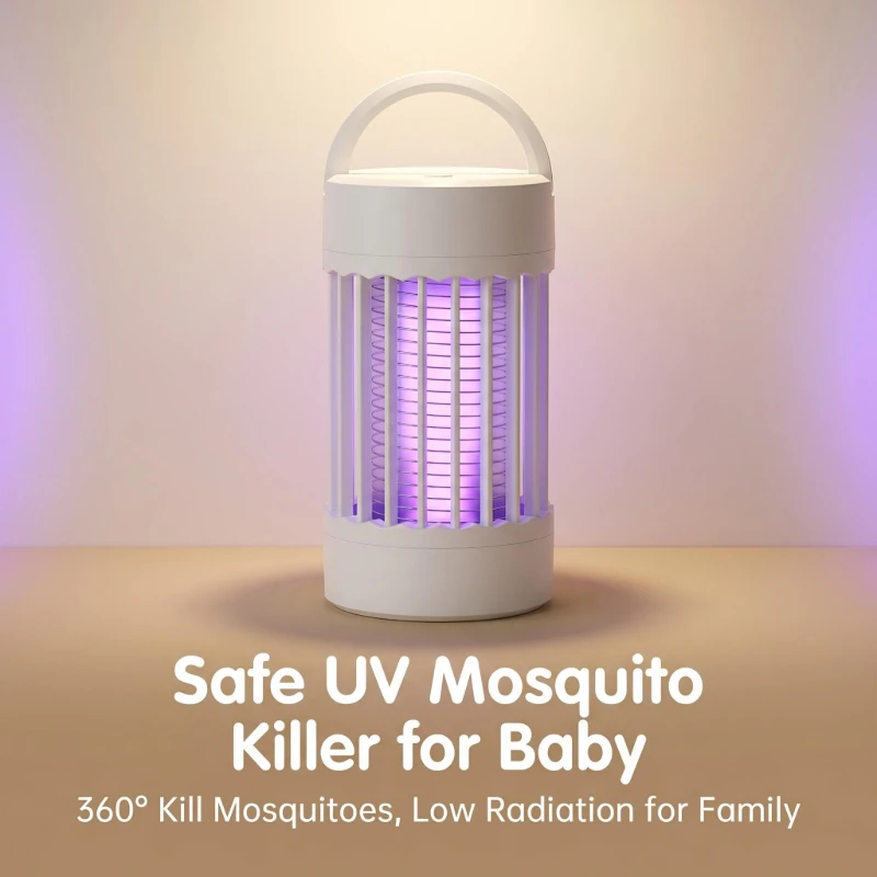 Mute Electric Shock Mosquito Killer Lamp Indoor Physical UV Light Trapping Insect Catcher Safe Mosquito Repeller For Room Dorm