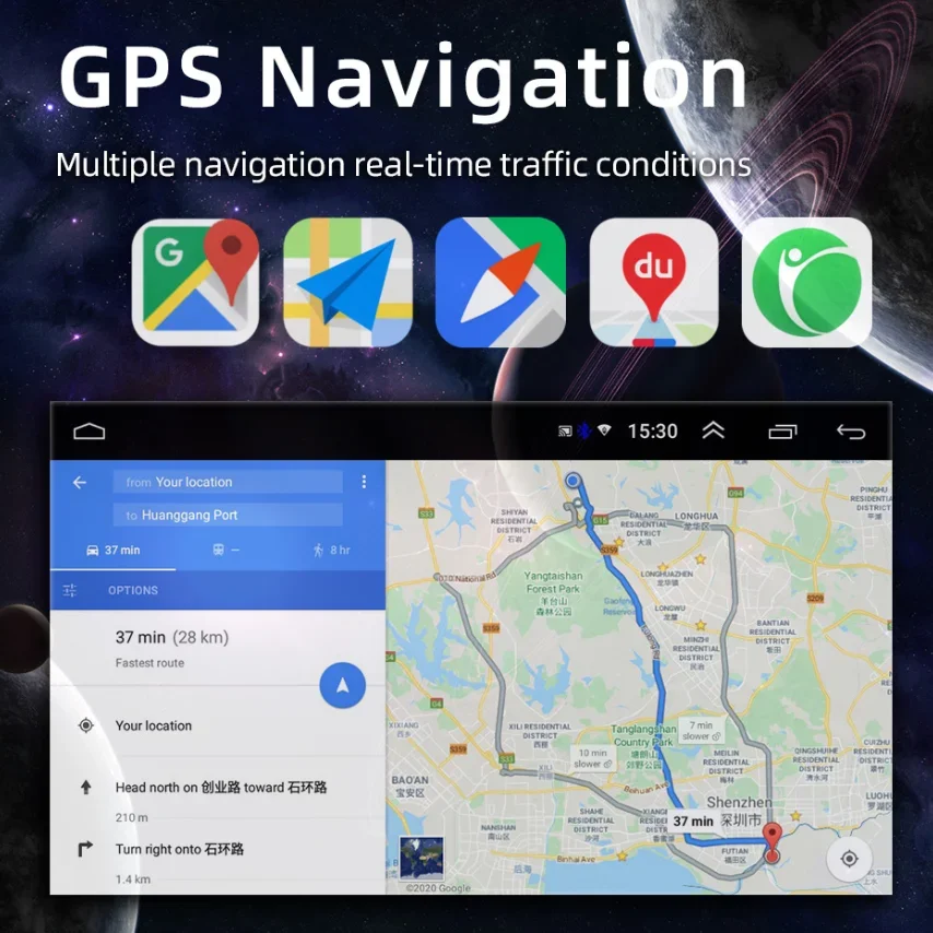 Android Car Multimedia Player com Touch Screen, Auto Rádio e DVD Player, Estéreo Android, MP3, Gravador de Condução, Gadgets, 2023, 7 polegadas