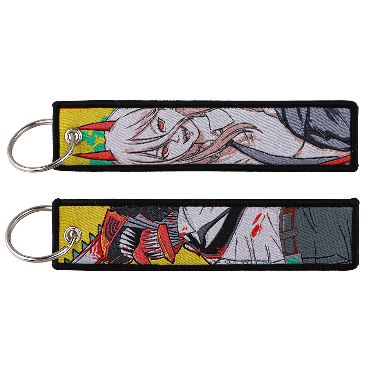 Code Geass Embroidered Keychain Jet Tag For Motorcycles Cars Bag Backpack Key Tag Chaveiro Key Ring Fashion Key Fobs Gifts