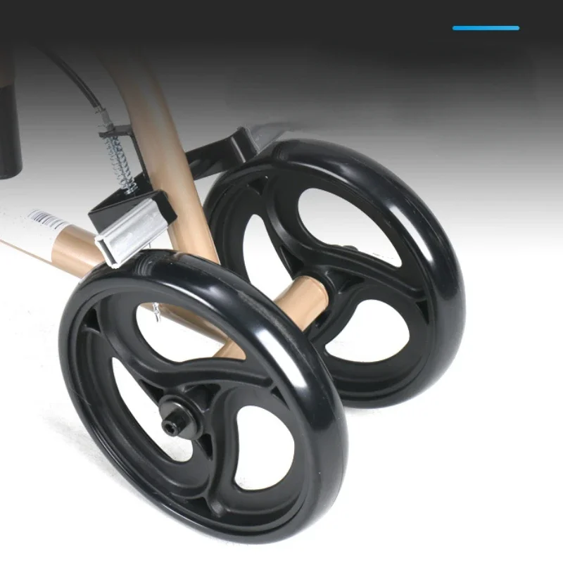 Leg Injury Rehabilitation Knee Scooter, Wheeled Walker for Disabled and Elderly, Assisted Mobility Crutches, Comfortable Support