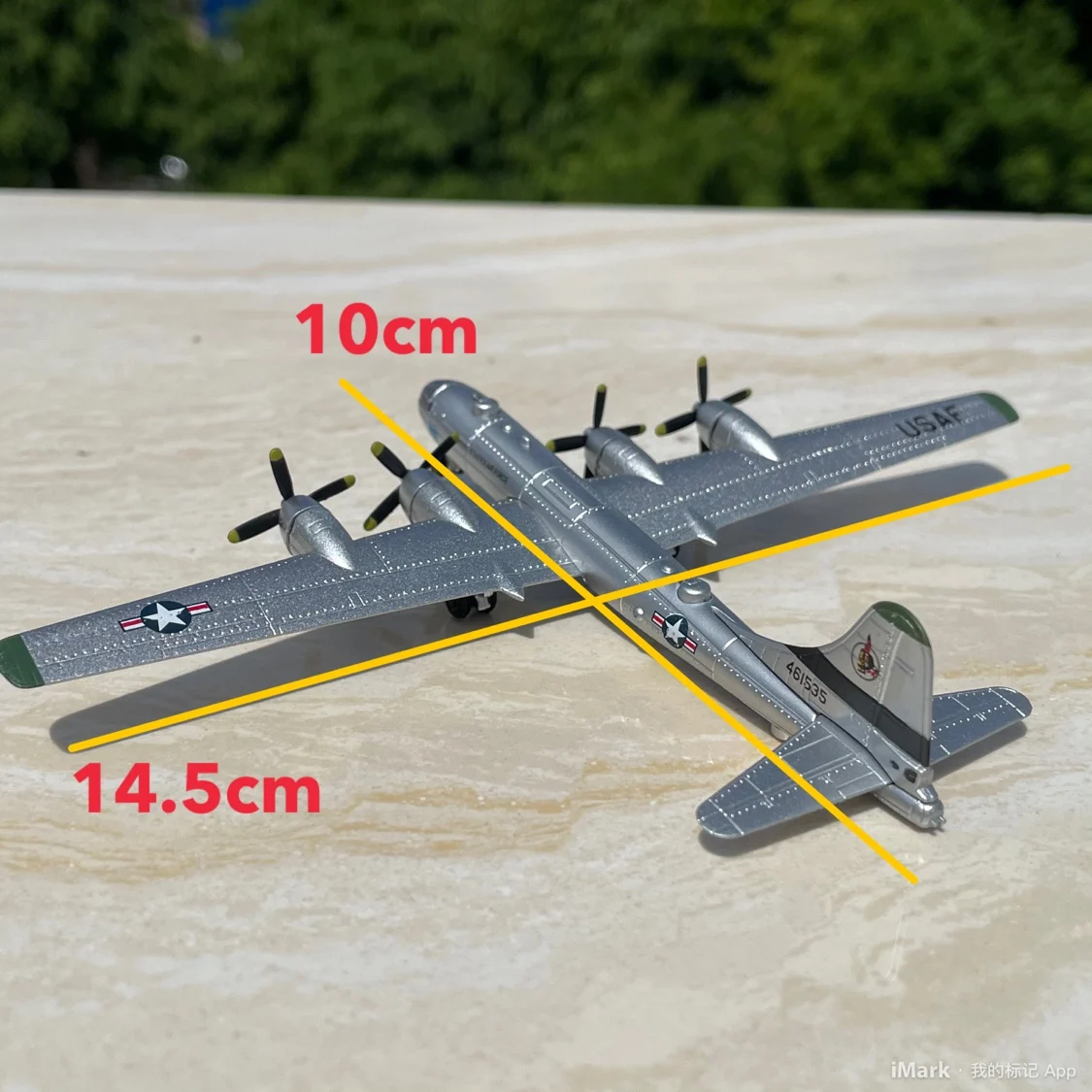 1/300 New To The Bargain Die cast Metal American B29 Super Air Fortress Bomber Model Furniture Show Collection Toys For Children