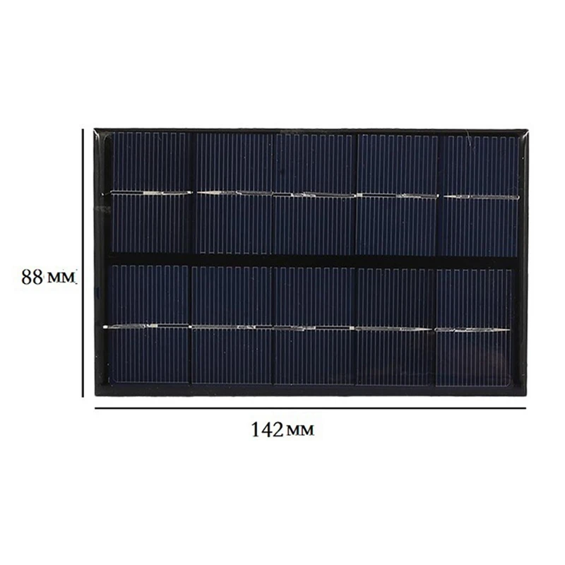 2W 5V 380MA USB Mini Solar Panel Module DIY Polysilicon Solar Cell Charger For Phone USB Fan