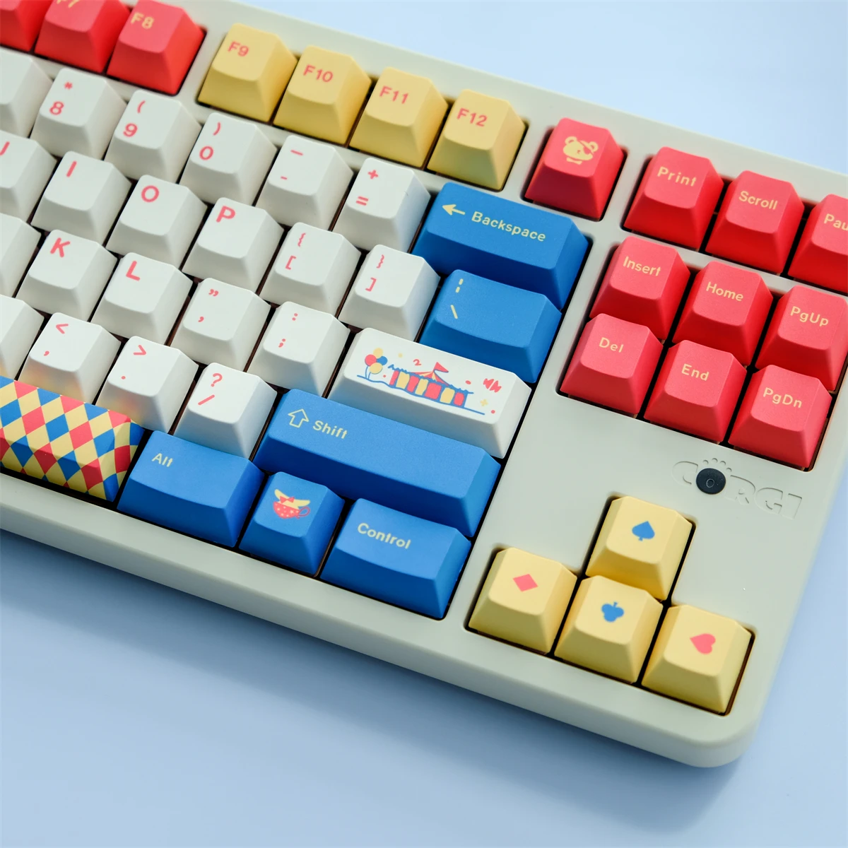 134 Keys Circus Keycaps Cherry Profile PBT Dye Sublimation Keycap For MX Switch Mechanical Keyboard 61/68/67/87/980