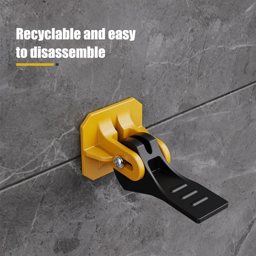 4pcs Reusable Tile Leveling System - Quickly Level & Perfectly Align Tiles with Steel Needles & Positioning Buckles!