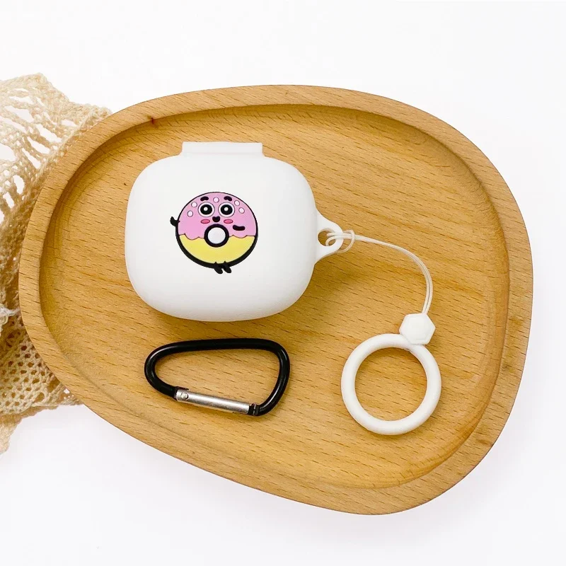 漫画の電話ケース,サウンドコアp40i用のかわいい花の耐衝撃性イヤホンプロテクター,シリコン,心のこもった電話ボックス