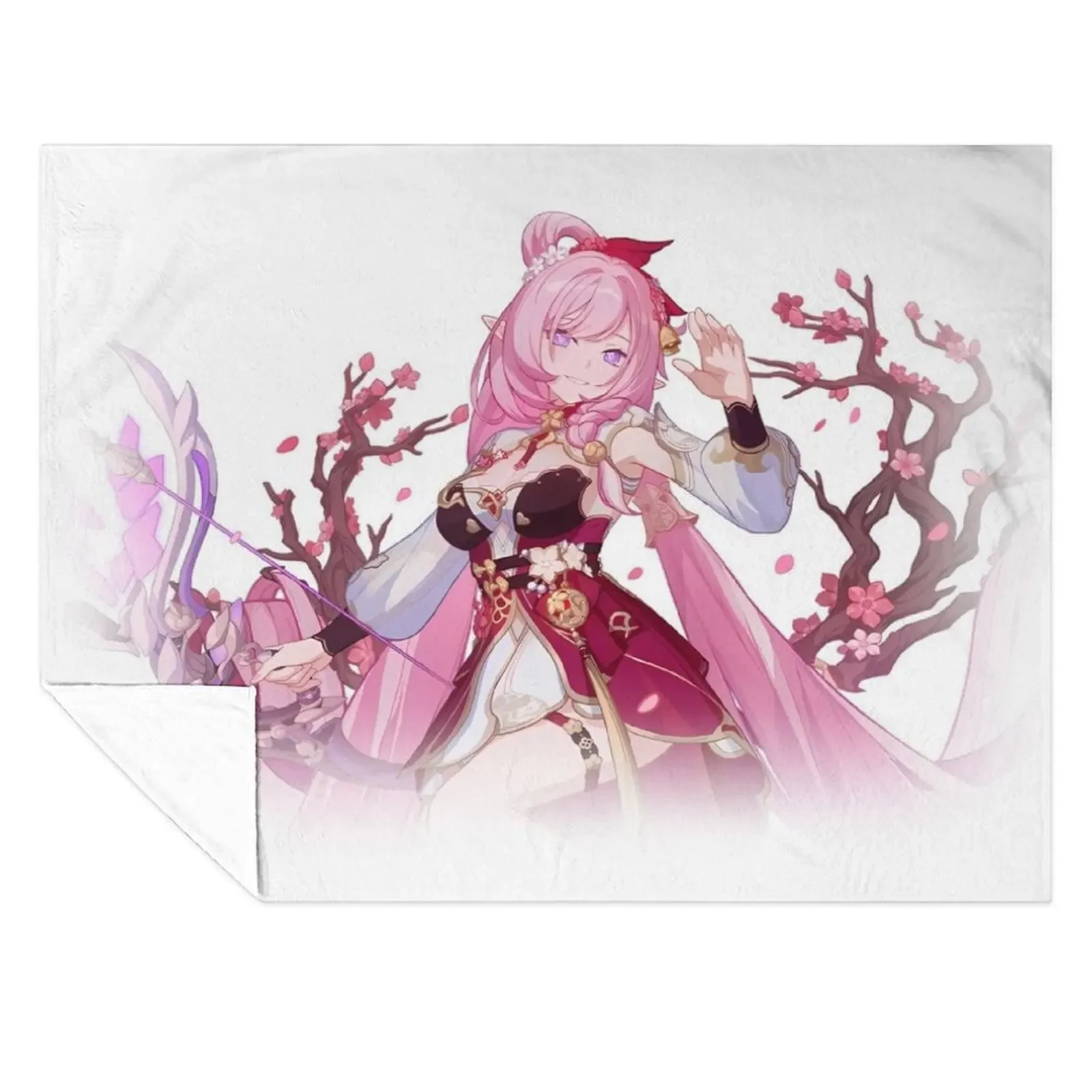 

Honkai Impact 3rd Elysia Herrscher of Human Ego Peachy Spring Throw Blanket Single Multi-Purpose Soft Big Bed covers Blankets