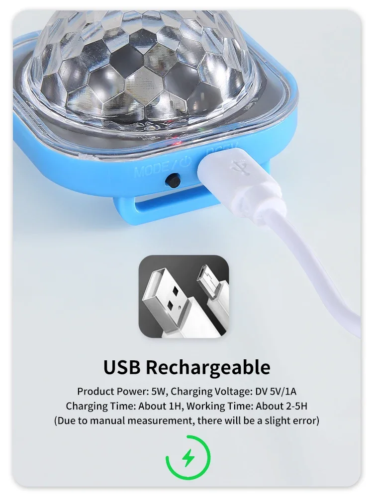 Nachtlampje ポータブル LED ナイトライトディスコウェアラブルウォッチサウンドコントロールプロジェクションディスコステージライト KTV バー用アンビエントランプ