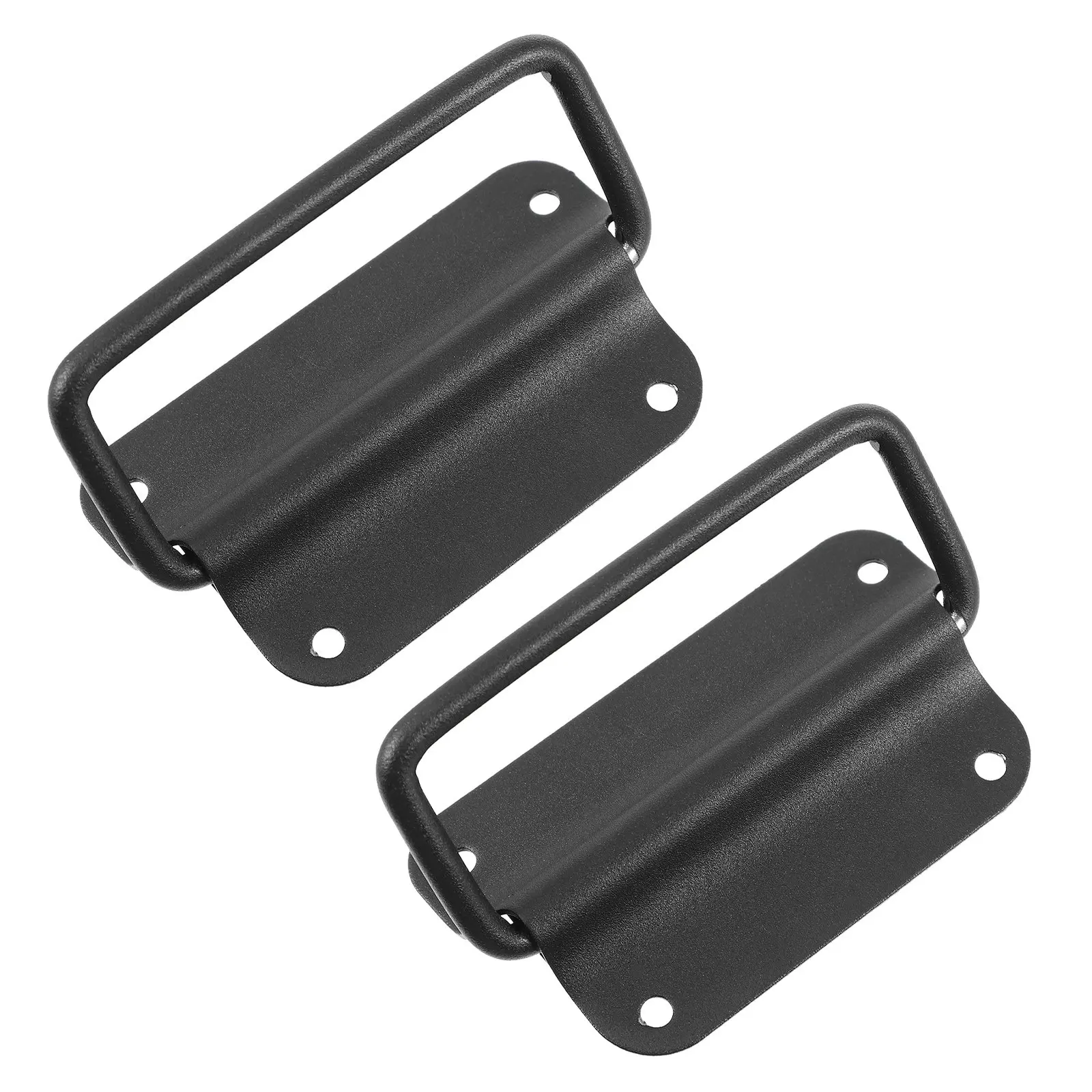 2pcs Stainless Steel Folding Pull Handle for Toolbox, Wooden Box, Cabinet, Drawer, Suitcase, Flight Case