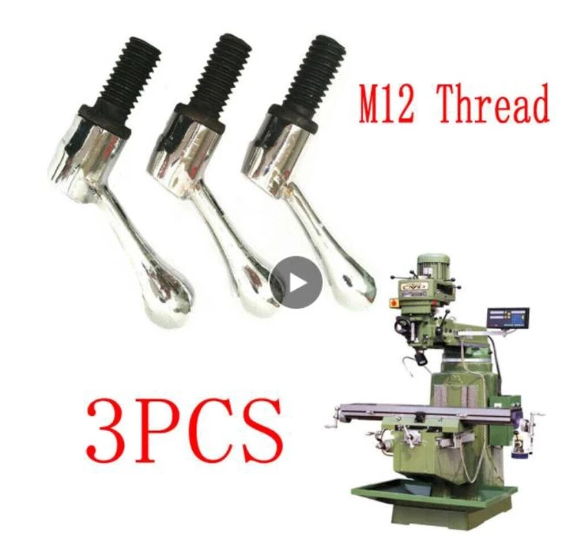

3 шт. головка фрезерного станка, настольный замок, ручка болта, резьба M12, фрезерный станок с ЧПУ, токарный станок
