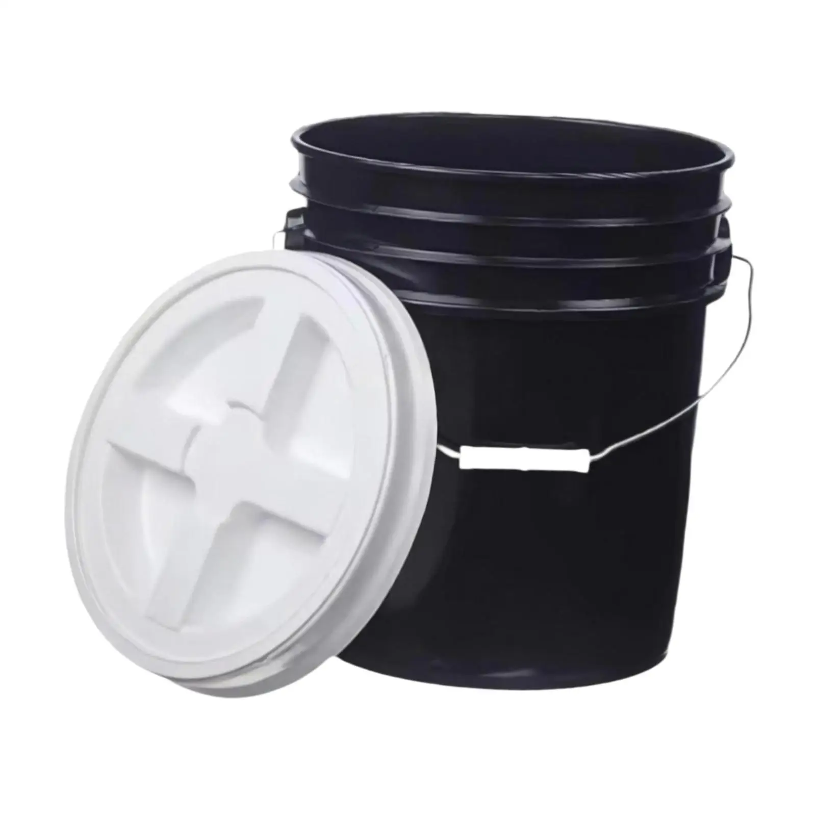 20L Leakproof Storage Bucket Pail Durable PP Material Plastic Container with Handle for Household and Outdoor