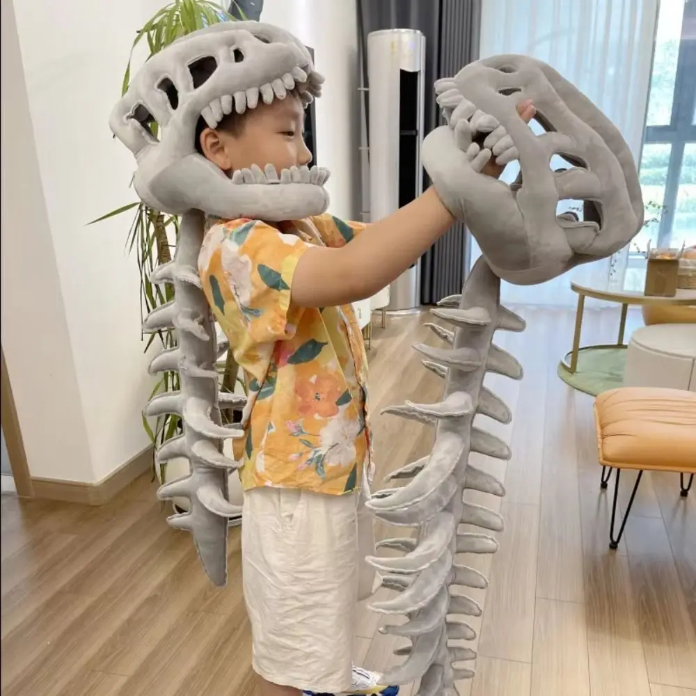 3D Dinosaur Skeleton Costume Set for Children Funny Novelty Soft Cos Props Comfortable Dinosaur Skeleton Outfit