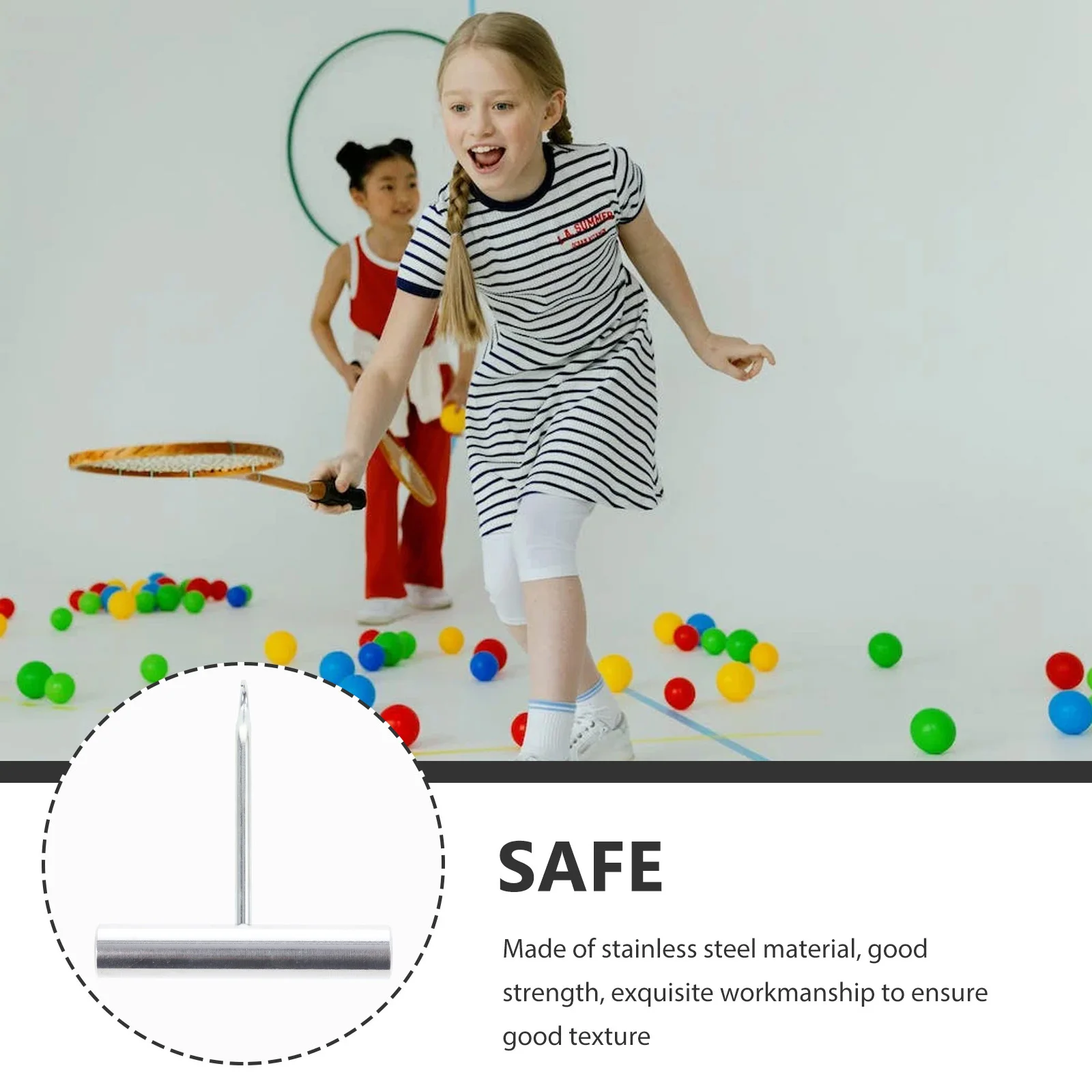 

Tennis Stringing Tool Stainless Steel Bent Tip Strengthened T Shape Badminton Racket String Puller Tennis String Hook