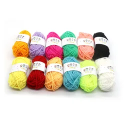 Warm Milk Cotton Yarn for Hand Knitting, Baby Wool, Knitting Blanket, DIY Crochet Yarn, High Quality, 12 Balls/Set